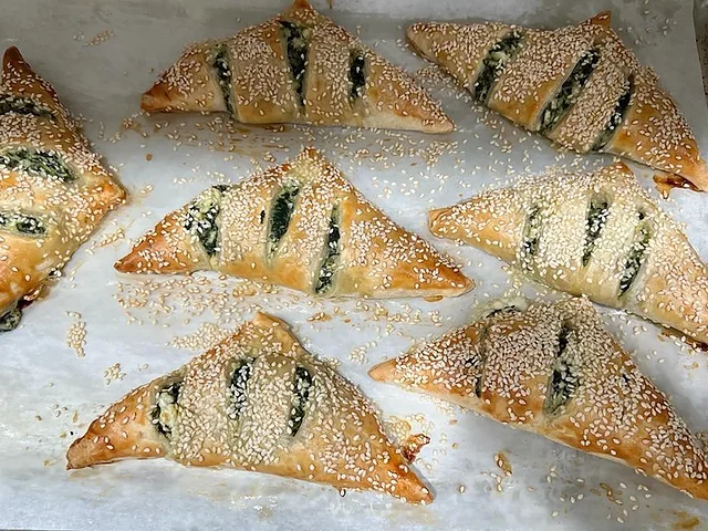 Bourekas de espinaca