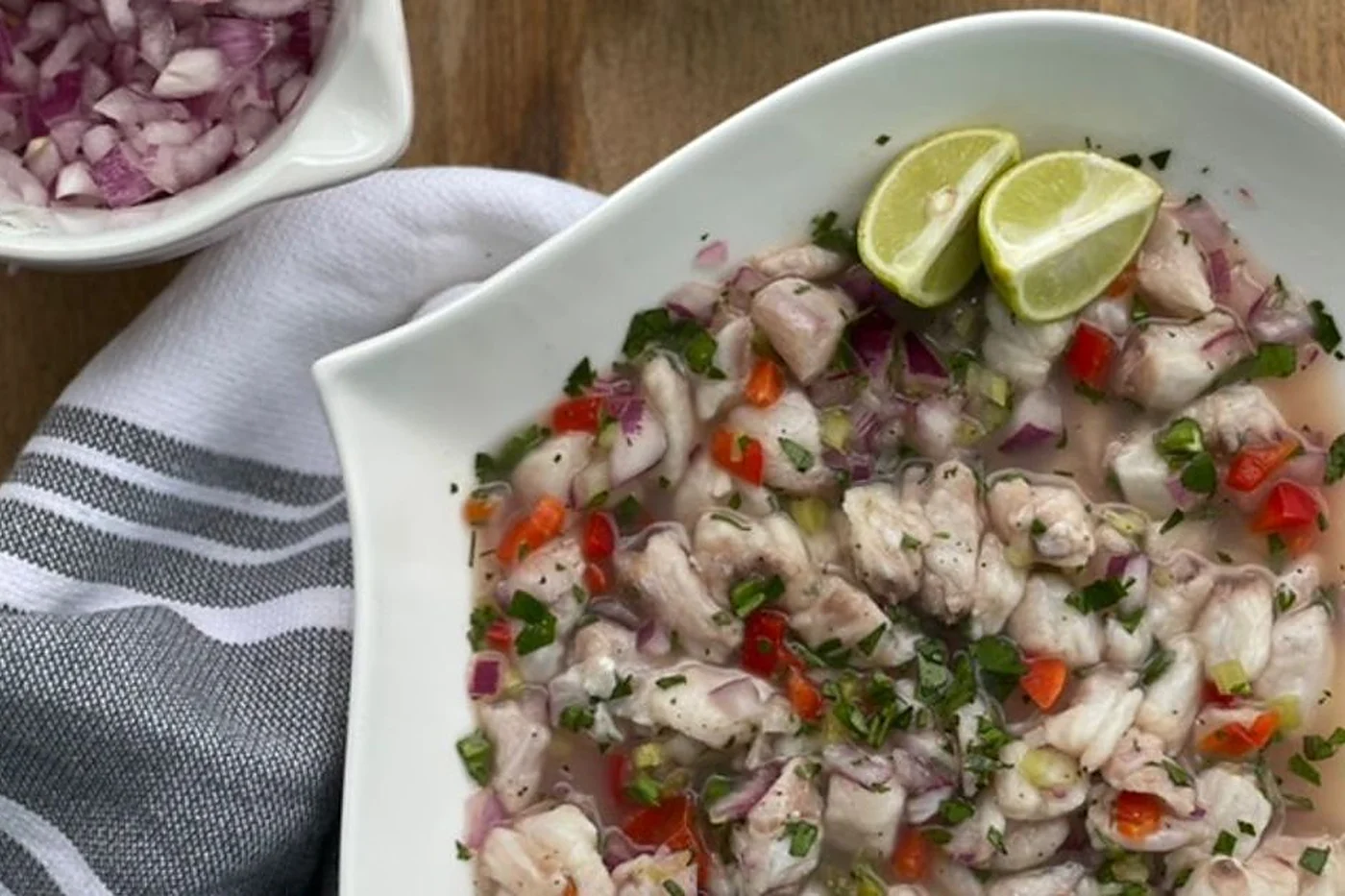 Ceviche panameño de corvina