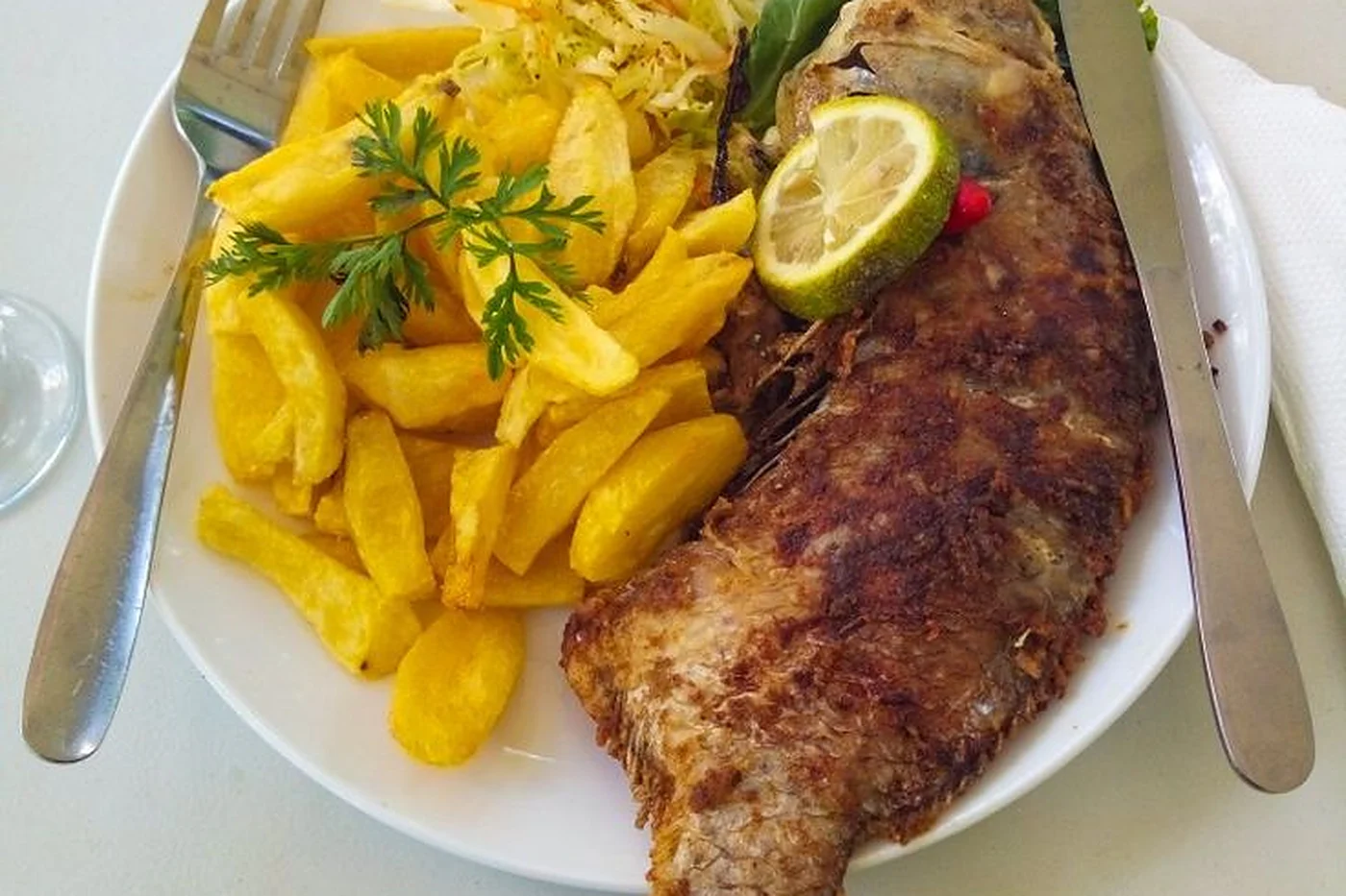 Chambo frito