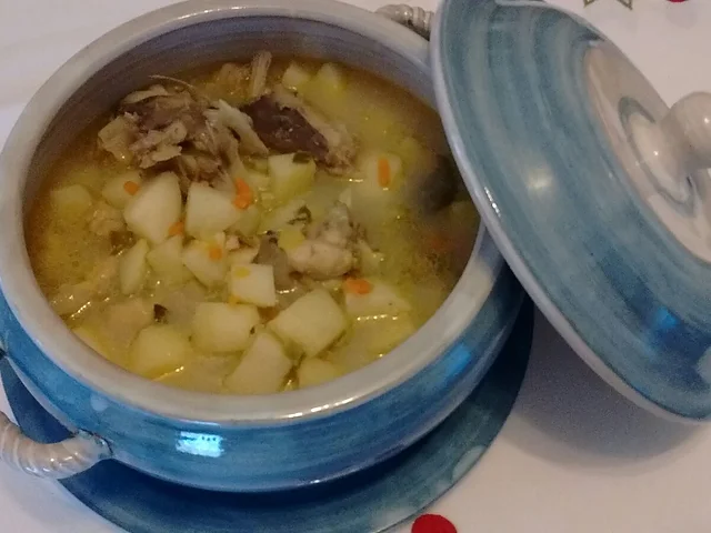 Sopa de congrio de Guernsey
