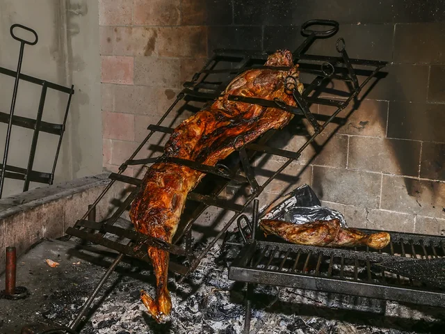 Cordero asado de las Malvinas