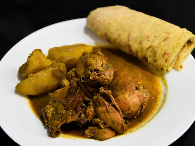 Curry guyanés de pollo