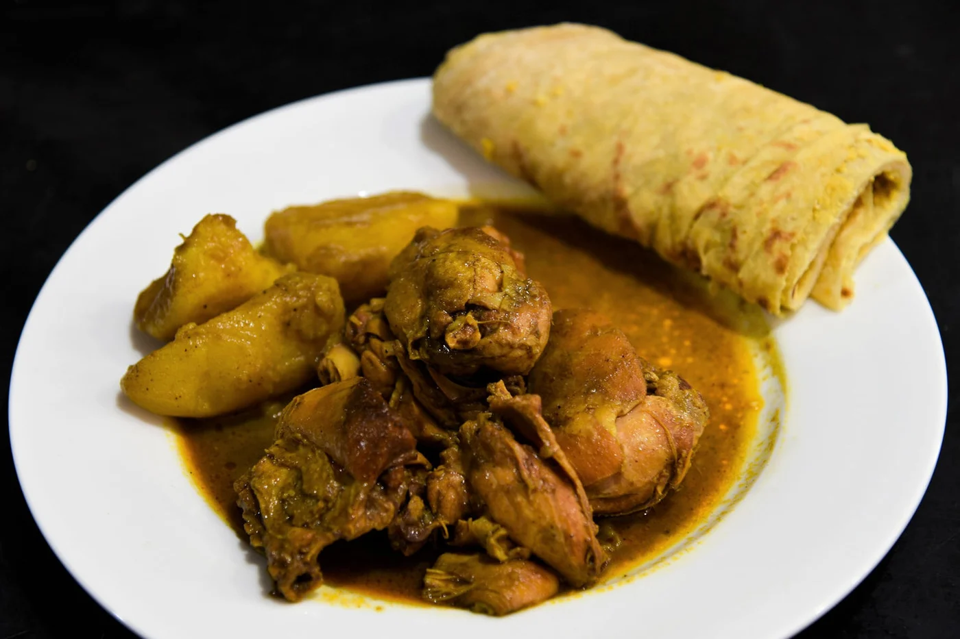 Curry guyanés de pollo