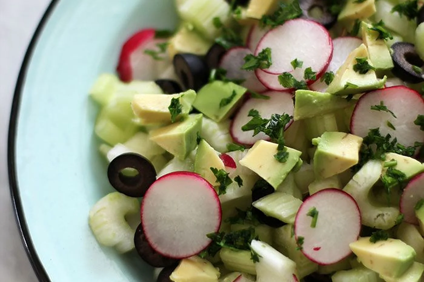 Ensalada de apio con palta