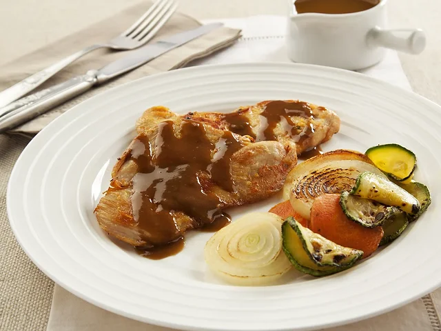 Pollo con salsa de café