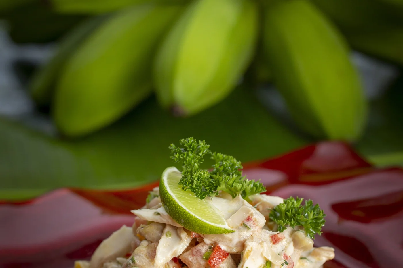 Green fig con bacalao salado