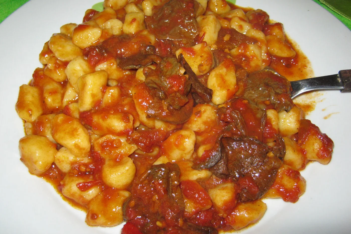 Ñoquis de papa con fileto