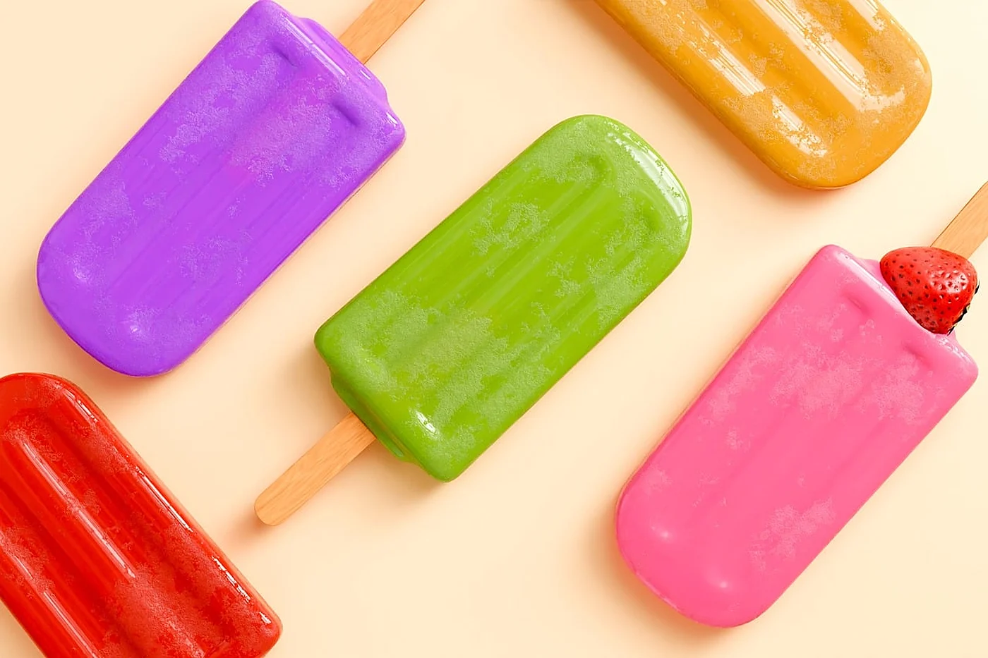 Paletas de agua de fruta
