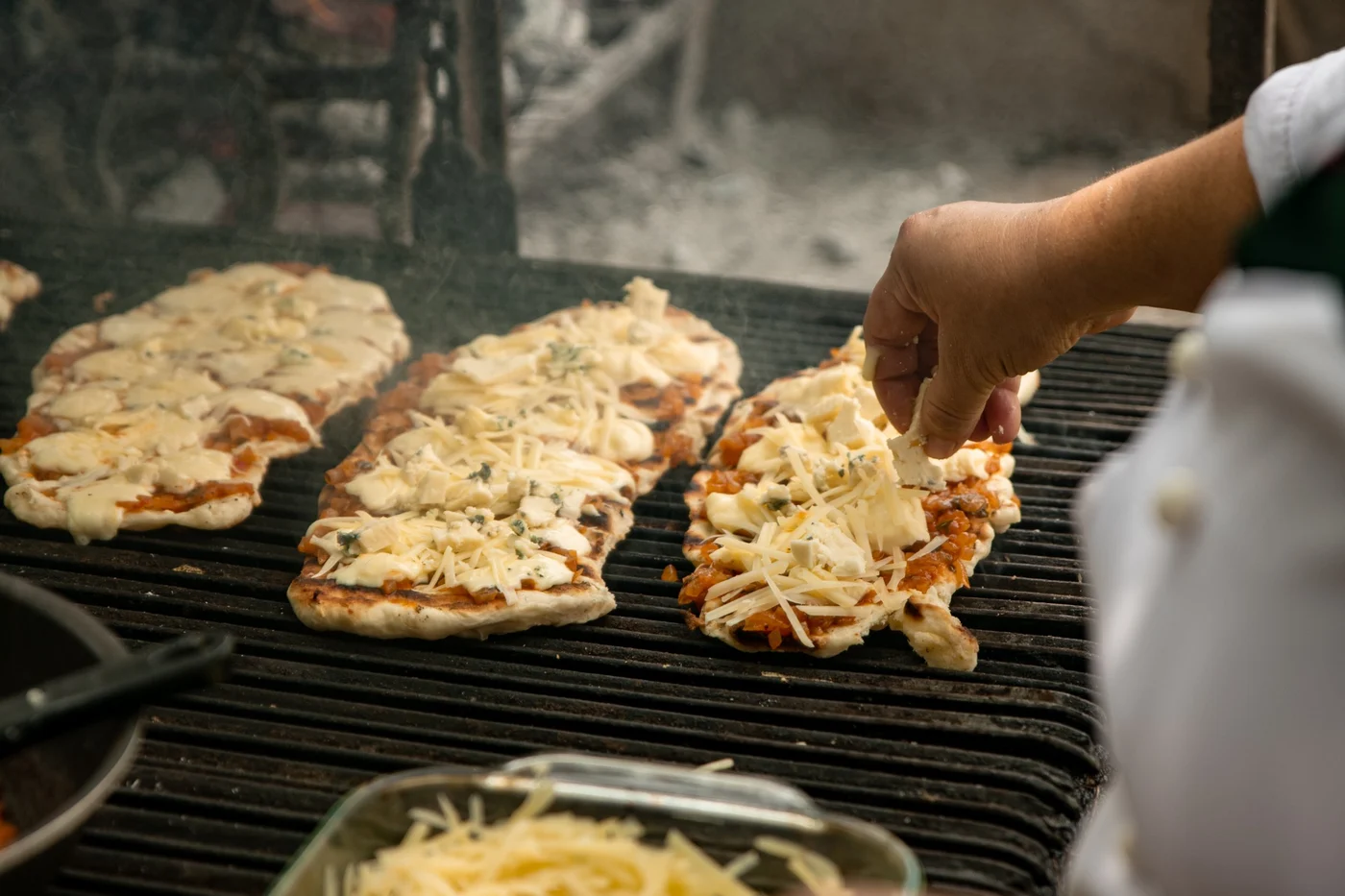 Pizza a la parrilla