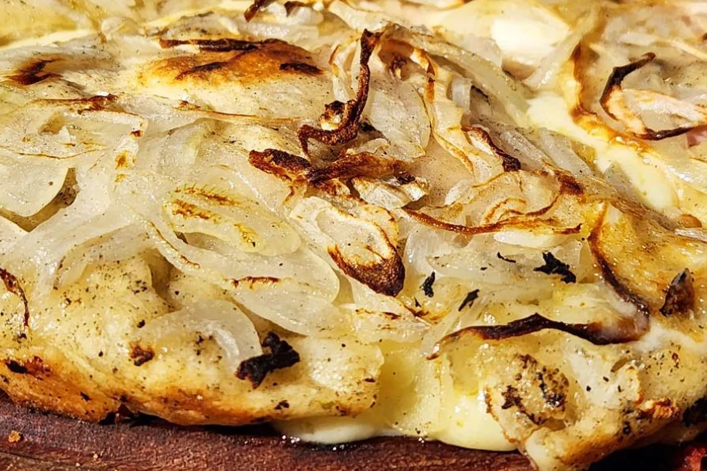 Pizza fugazza de cebolla
