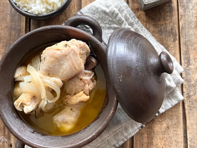 Pollo al coñac