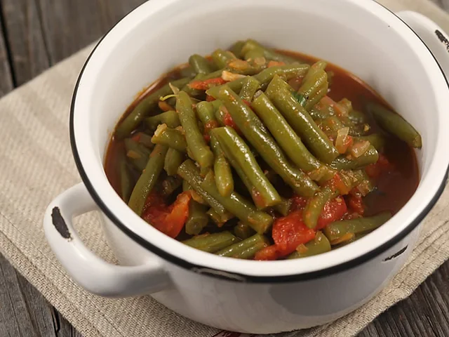 Porotos verdes guisados