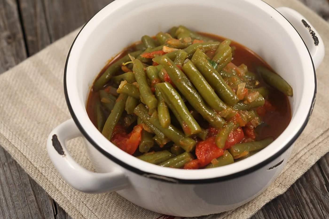 Porotos verdes guisados