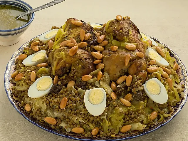 Rfissa con lentejas