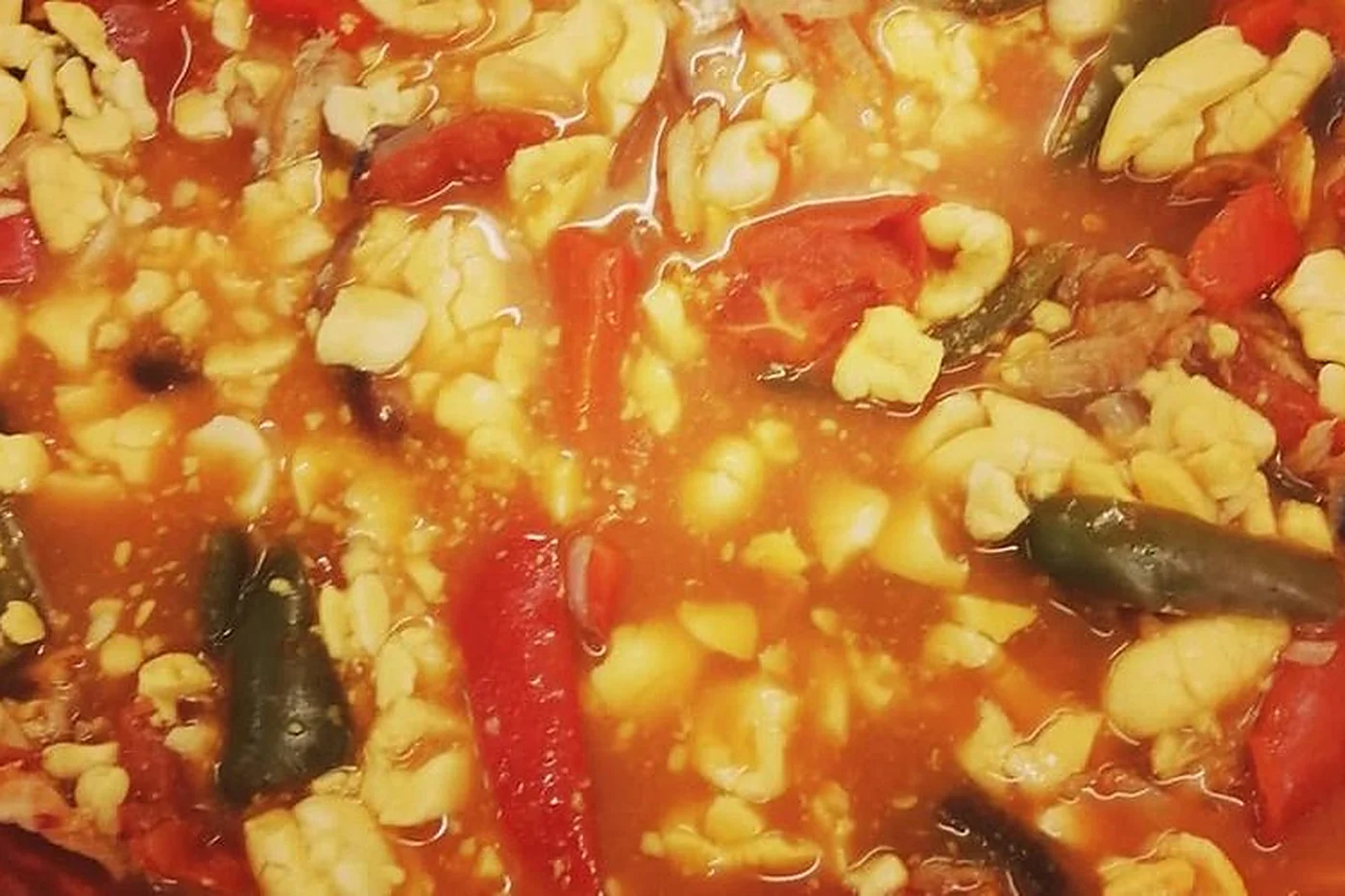 Guiso de bacalao salado