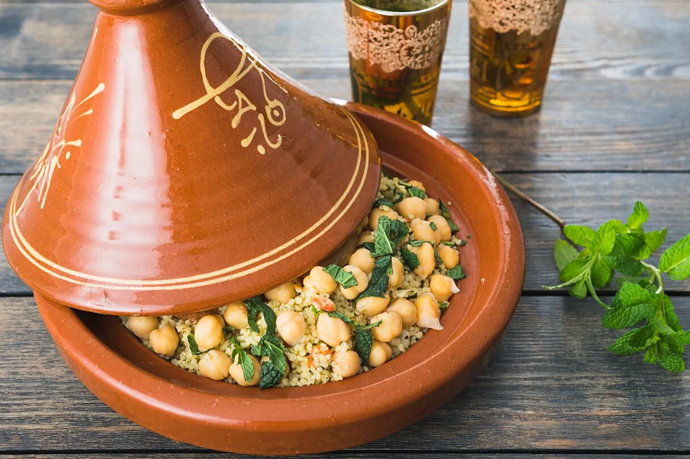 Tajín de garbanzos