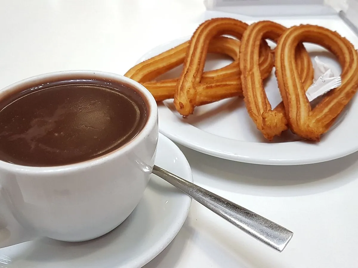 Churros con chocolate