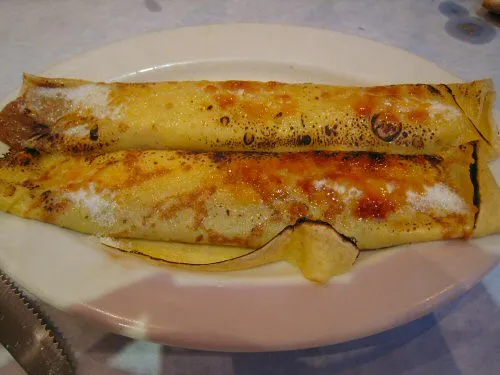 Panqueques con dulce de leche