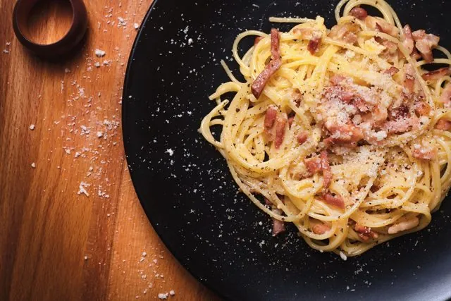 Spaghetti a la carbonara
