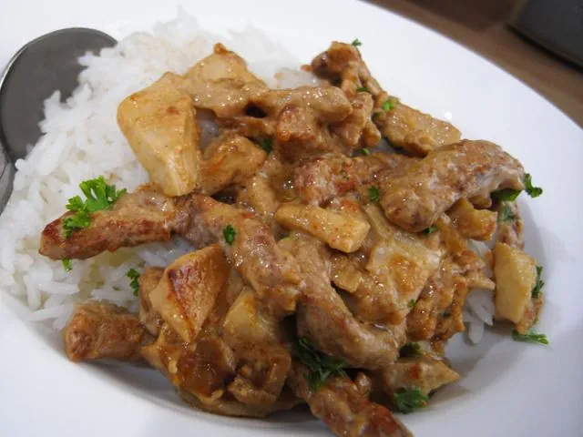 Stroganoff de vacuno